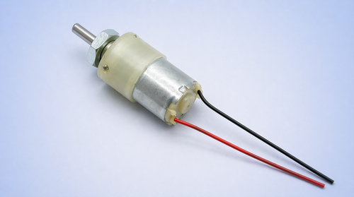 100 RPM Centre Shaft DC White Gearbox Motor