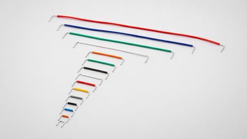 140 pcs U Shape Solderless Breadboard Jumper Cable Wire Kit
