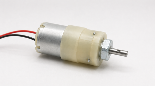 200 RPM Centre Shaft DC White Gearbox Motor